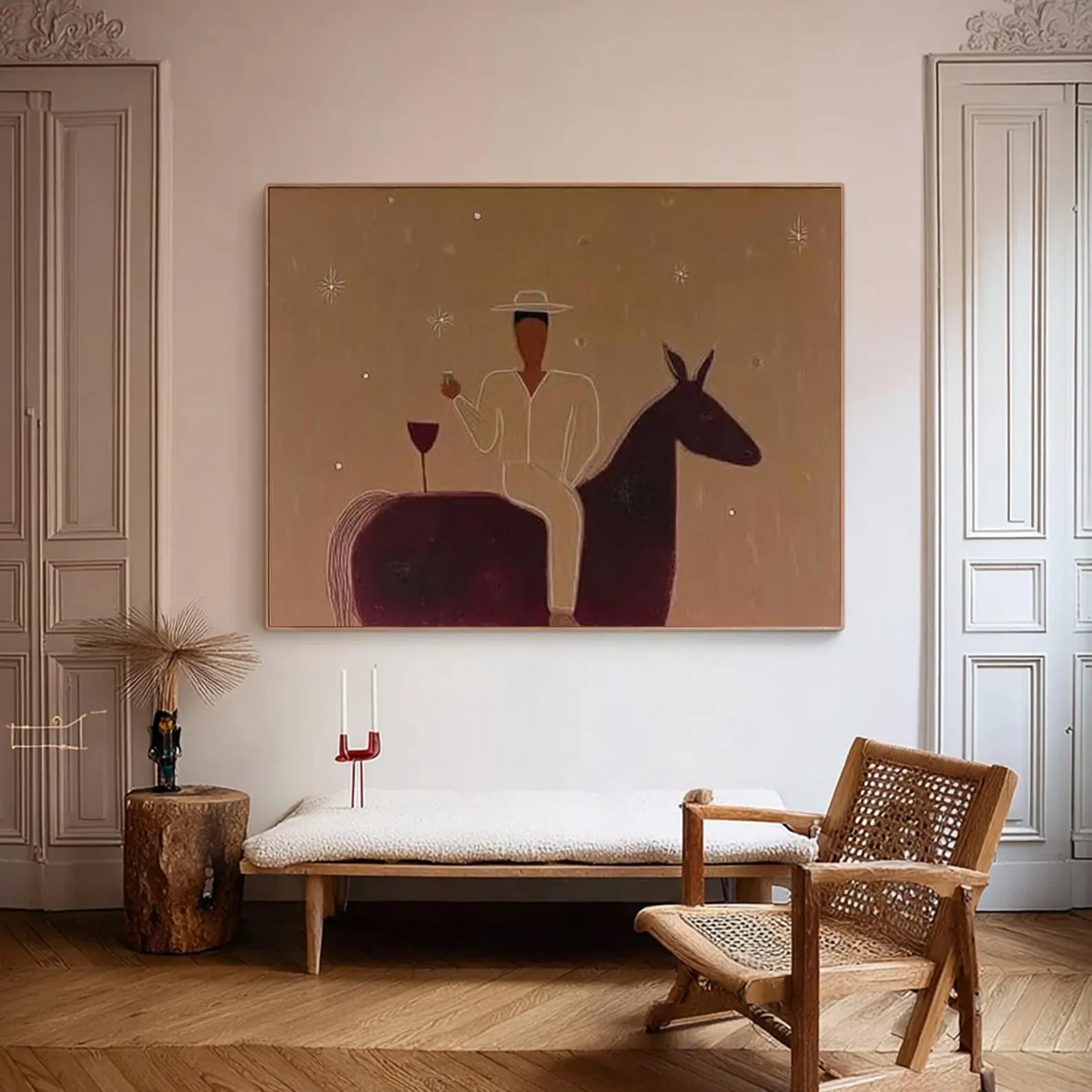 Textured Equestrian Leisure | Amber Glow