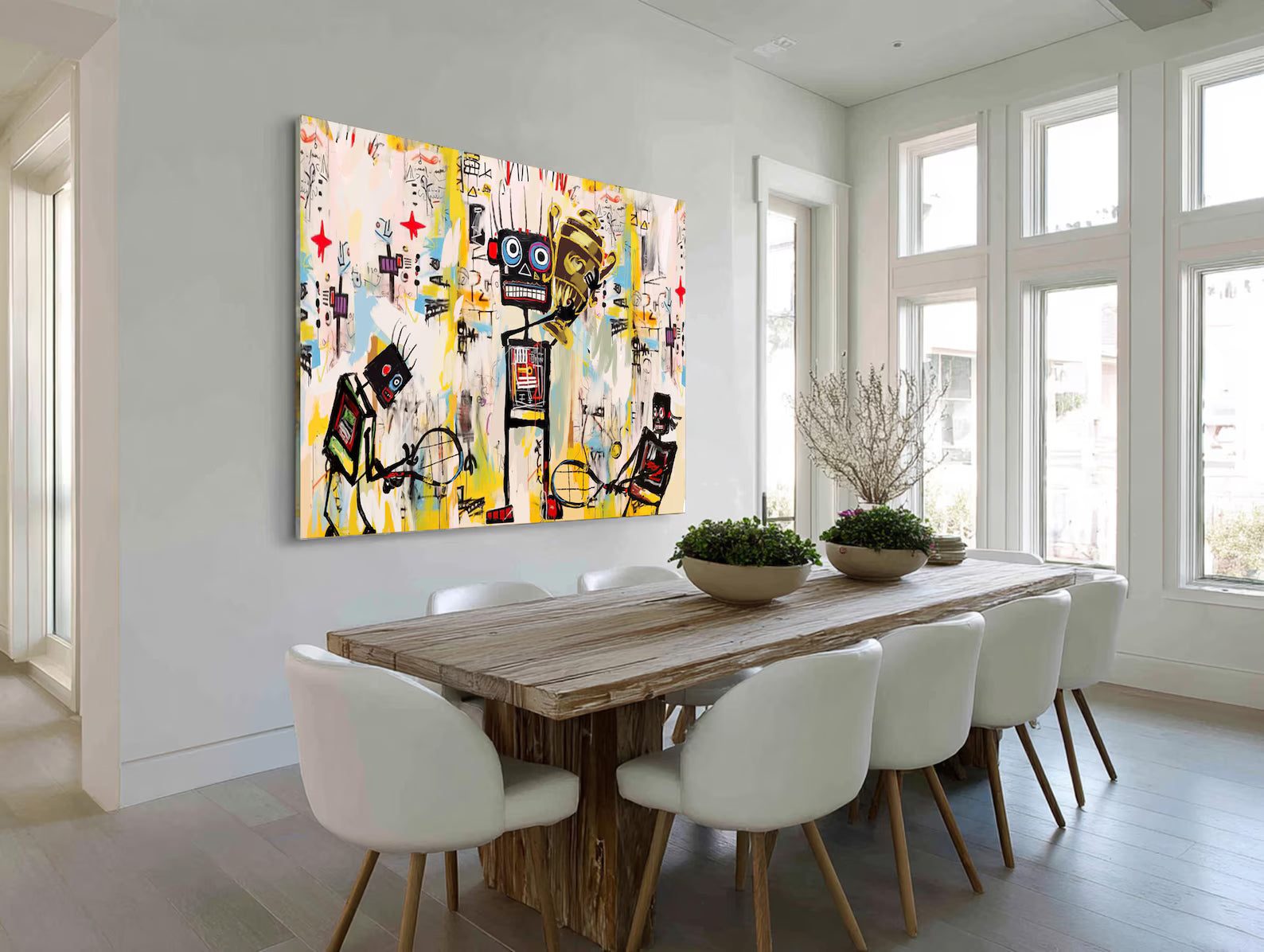 Vibrant Graffiti Ensemble | Robot Figures