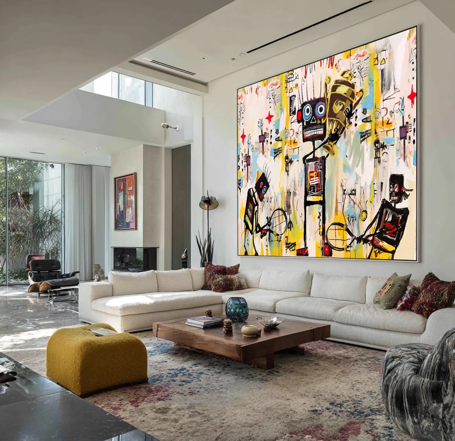 Vibrant Graffiti Ensemble | Robot Figures