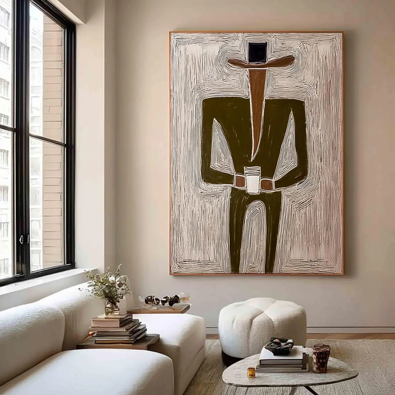 Textured Figure Sophistication | Olive Attire