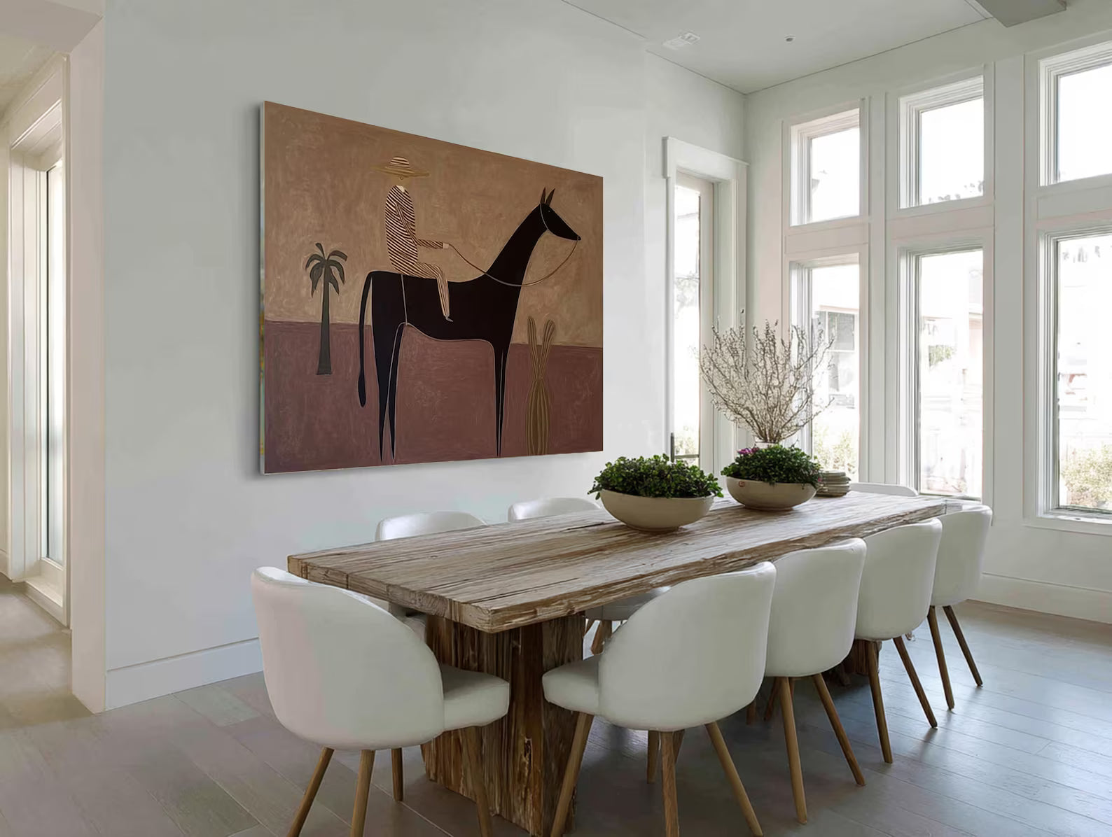 Stylized Equestrian Vista | Desert Palette