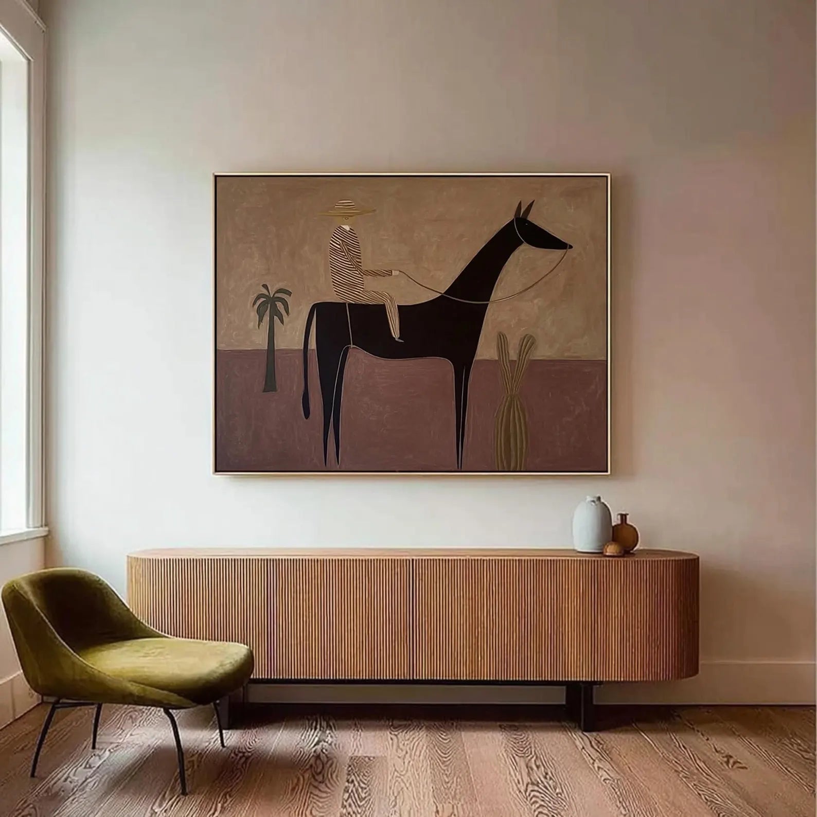 Stylized Equestrian Vista | Desert Palette
