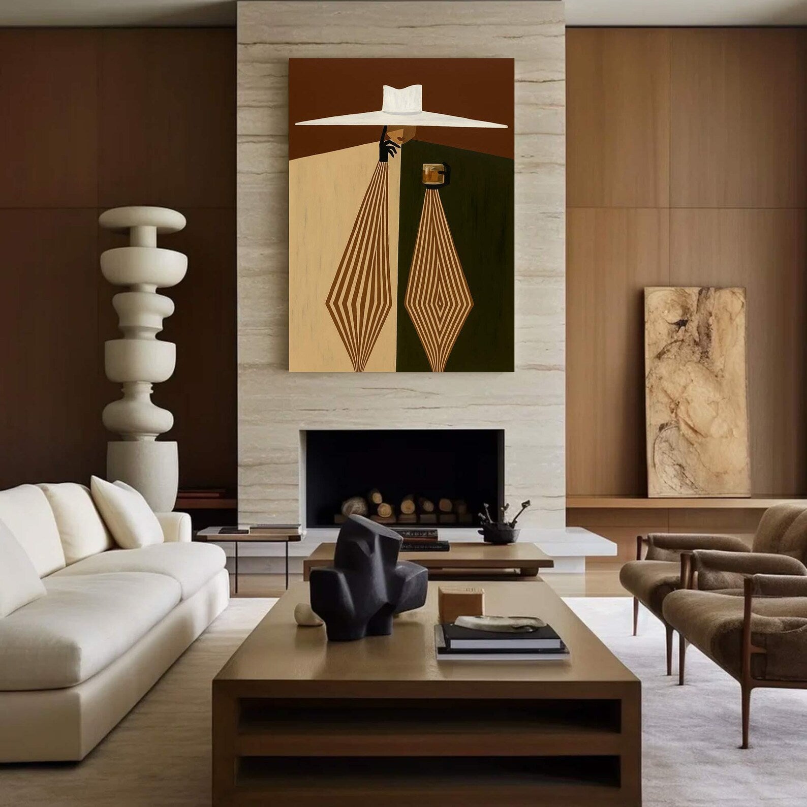 Textured Retro Opulence | Hat Geometric