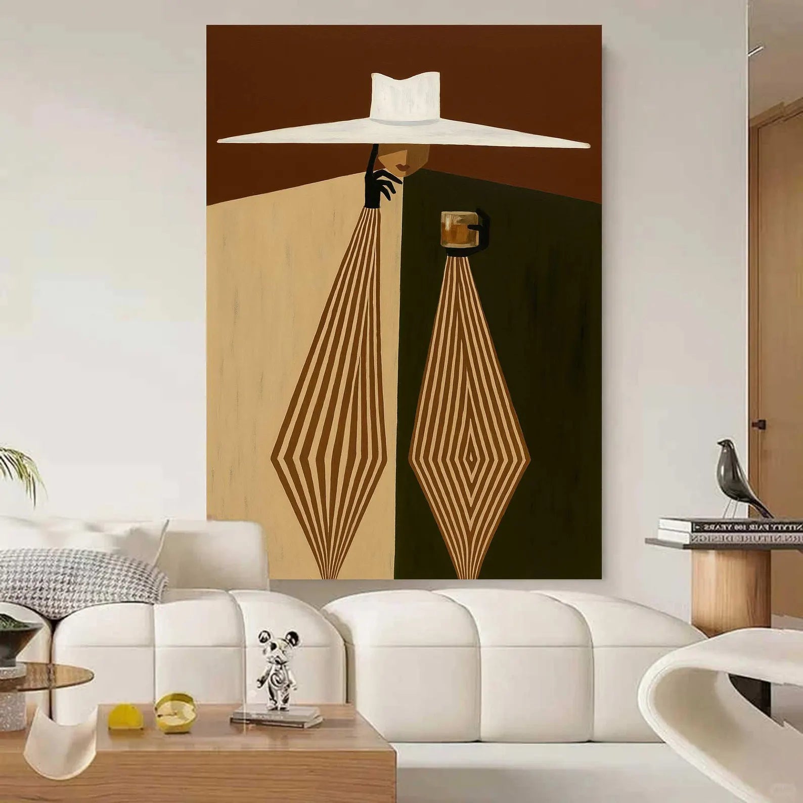 Textured Retro Opulence | Hat Geometric