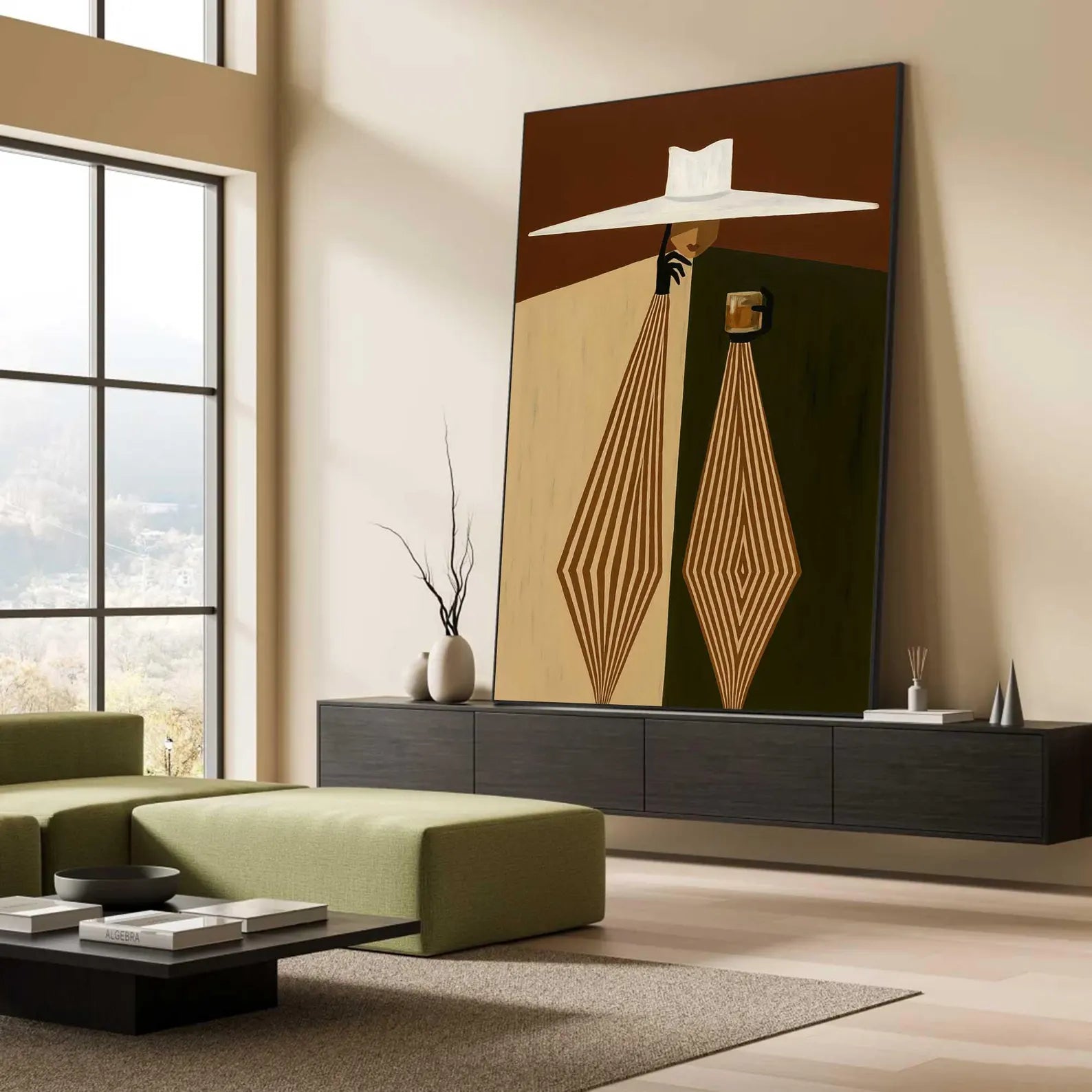 Textured Retro Opulence | Hat Geometric