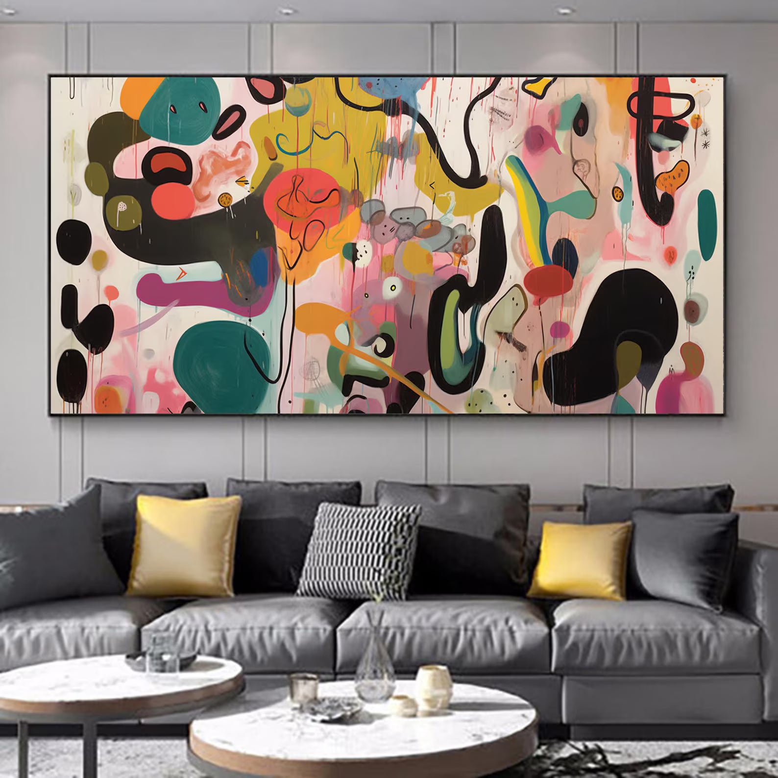 Textured Abstract Fluidity | Vivid Shapes