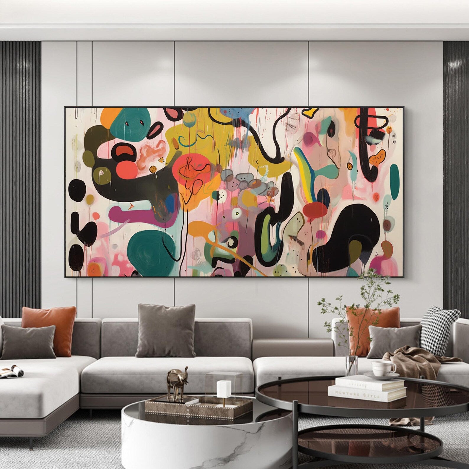 Textured Abstract Fluidity | Vivid Shapes