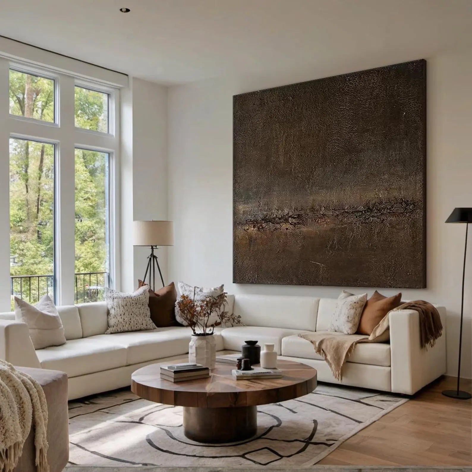 Textured Rustic Opulence | Brown Rhythm