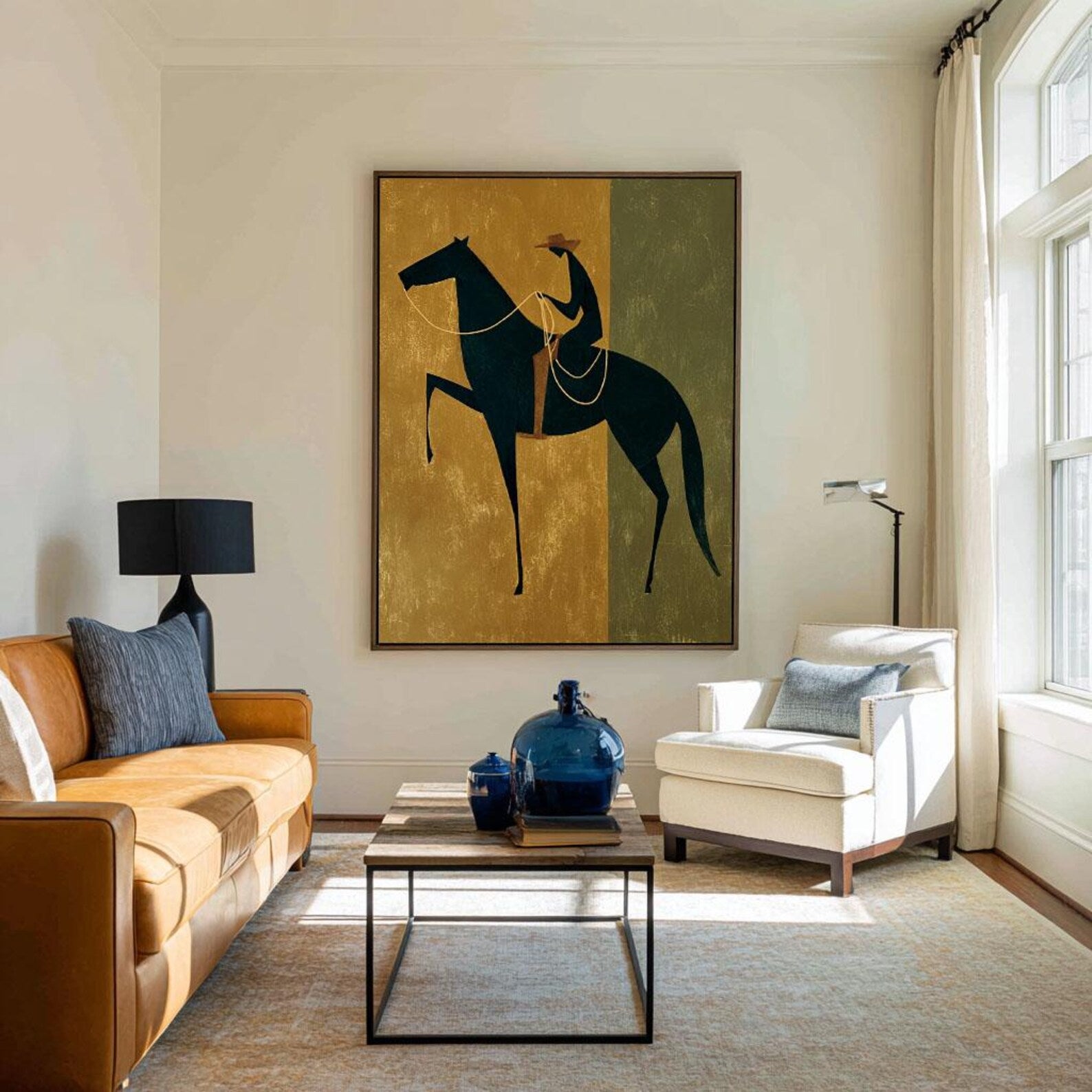 Textured Equine Panache | Gilded Steed