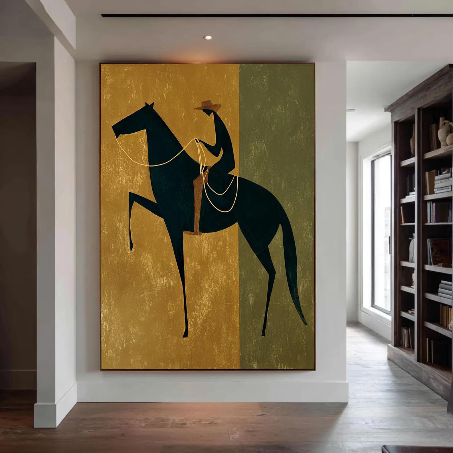 Textured Equine Panache | Gilded Steed
