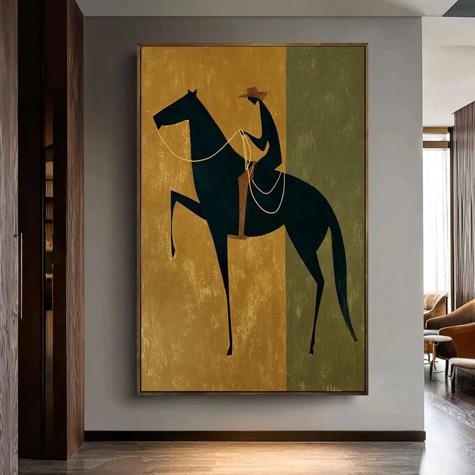 Textured Equine Panache | Gilded Steed