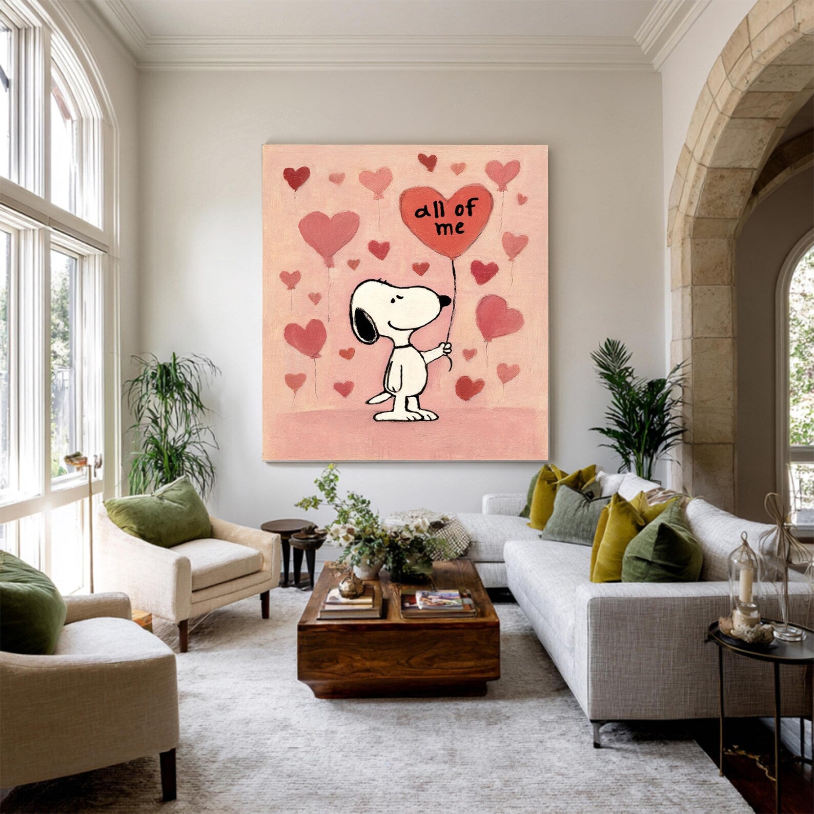 Textured Heart Charm | Snoopy Love