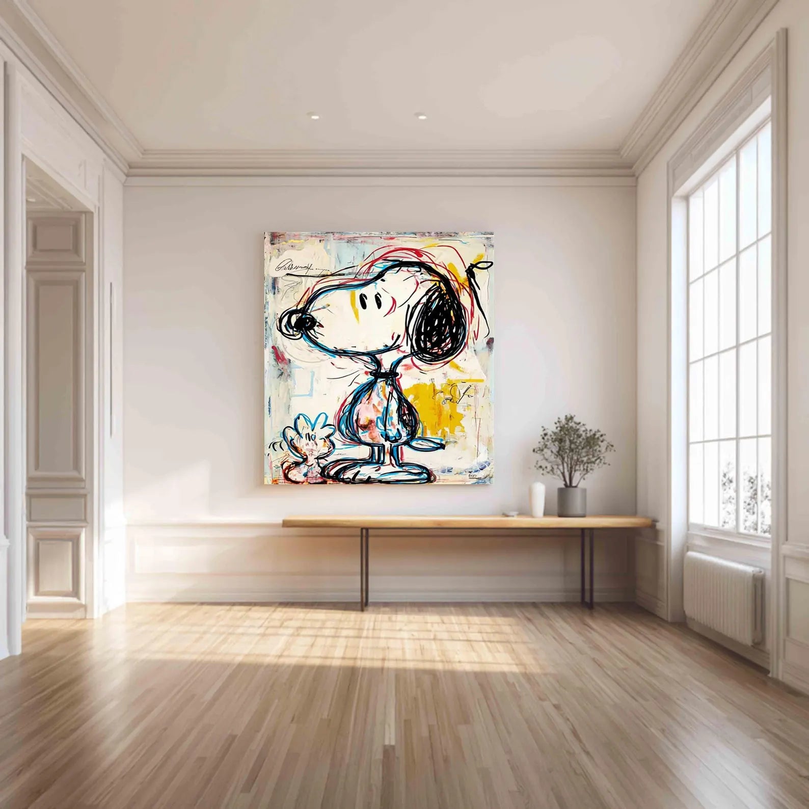 Textured Whimsical Graffiti | Snoopy Pal