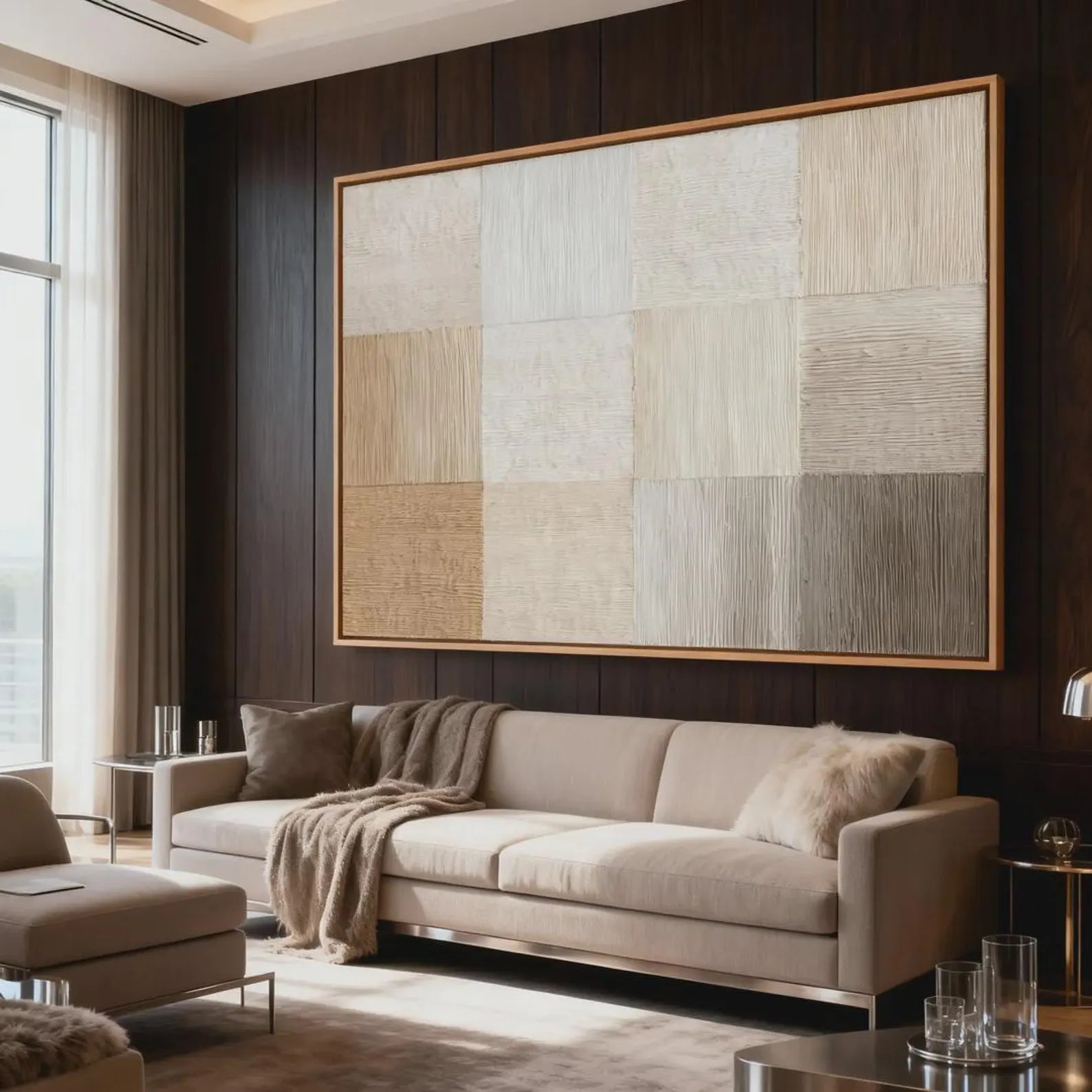 Textured Neutral Panels | Earthy Tones