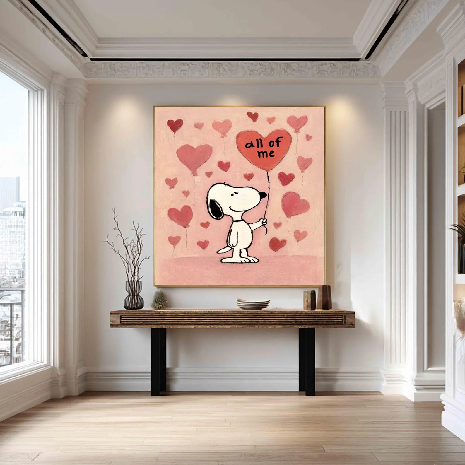 Textured Heart Charm | Snoopy Love
