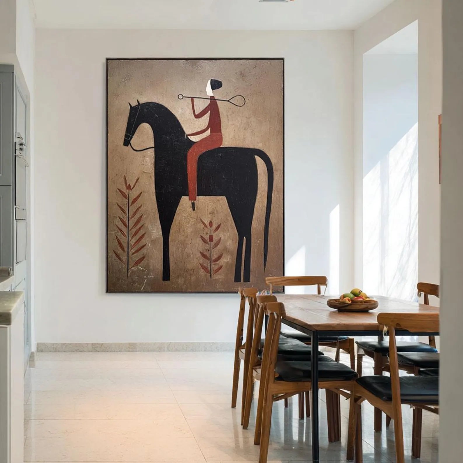 Textured Equestrian Elegance | Umber Steed