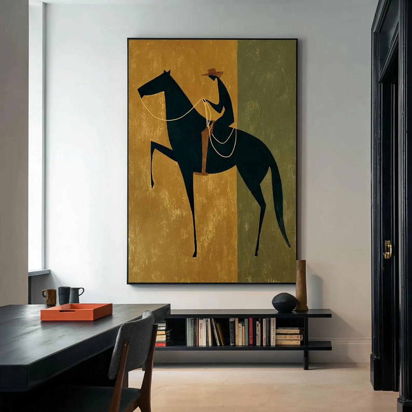 Textured Equine Panache | Gilded Steed