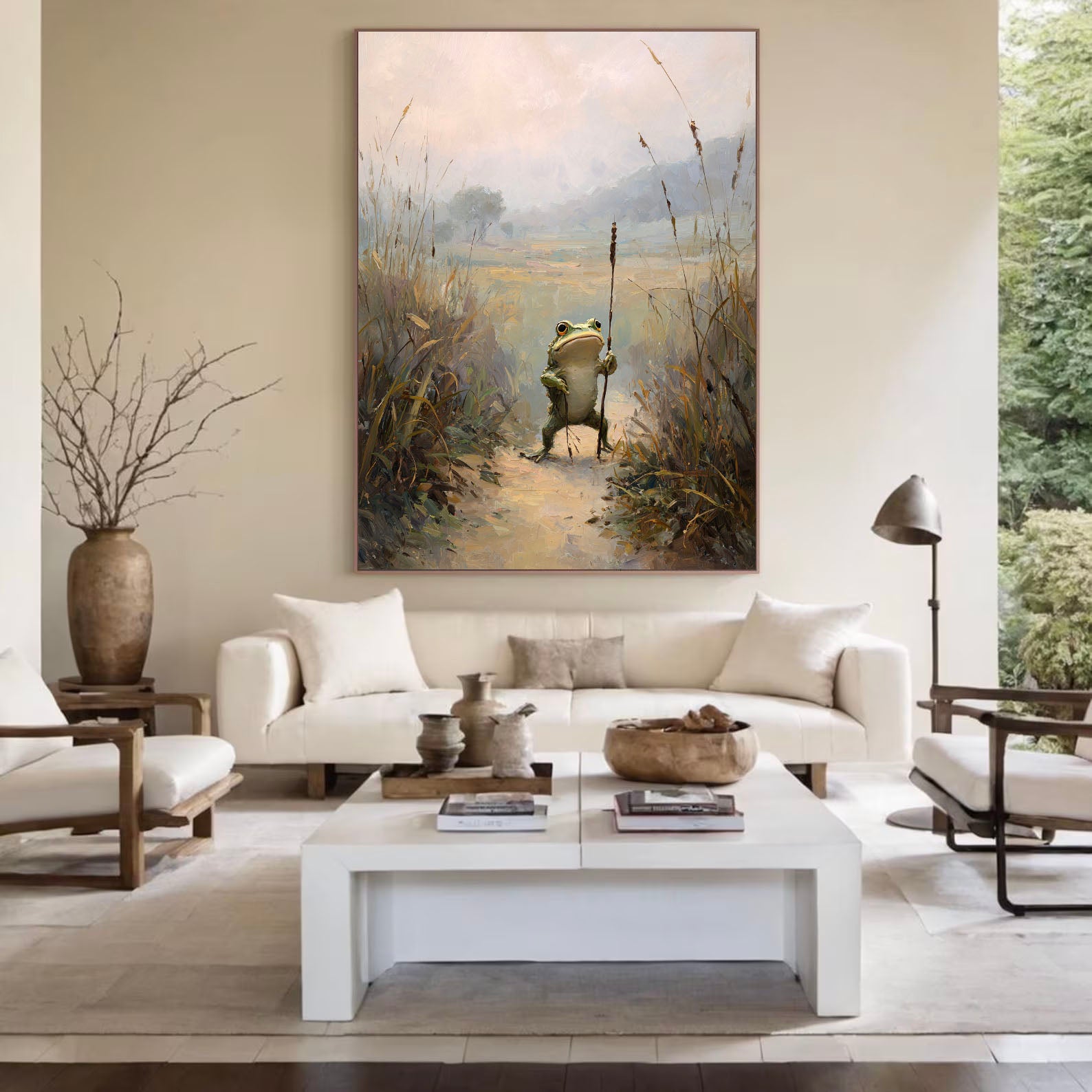 Frog Explorer Art | Whimsical Serenity