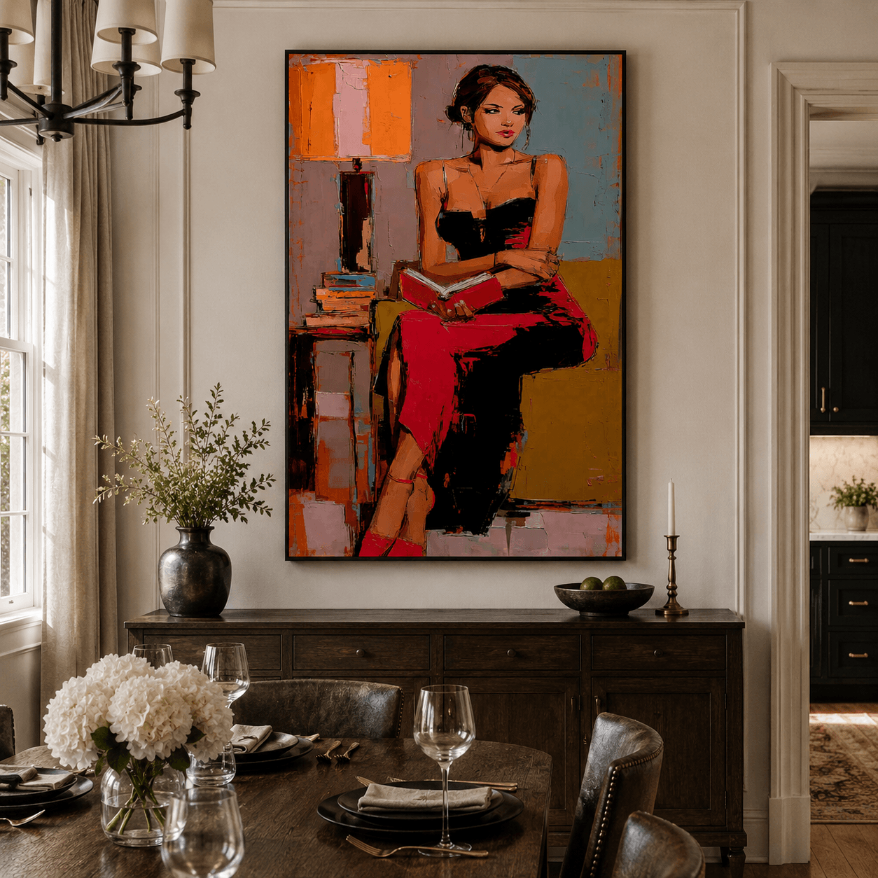 Impressionist Art | Soft Lady Reading