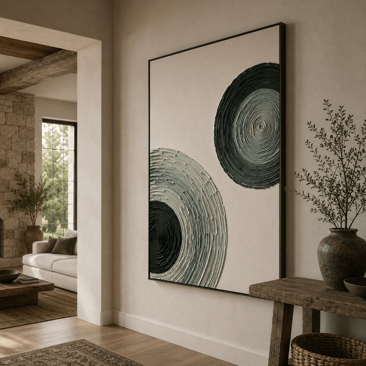 Abstract Art | Spiral Layered Circles