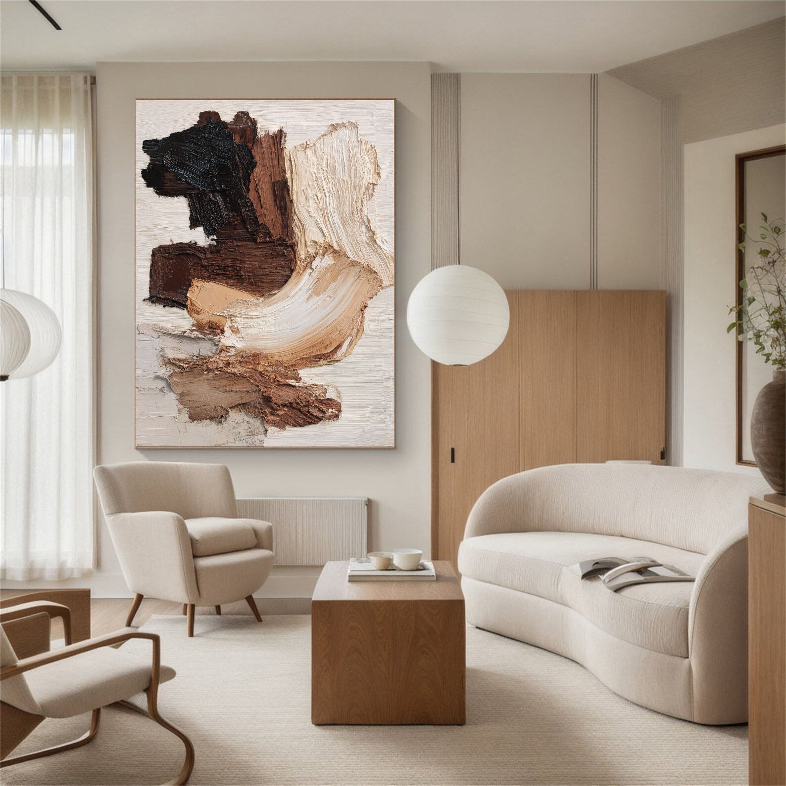 Textured Neutral Art | Earthy Depth