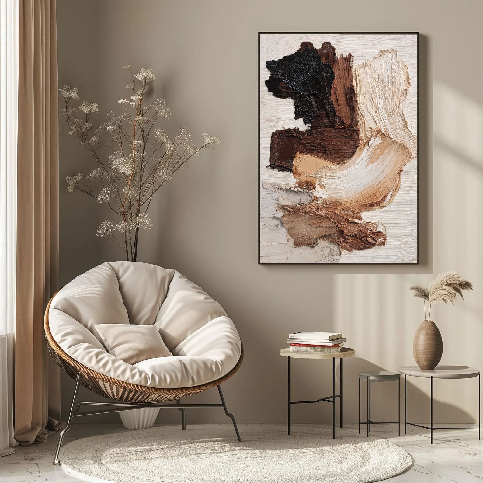 Textured Neutral Art | Earthy Depth