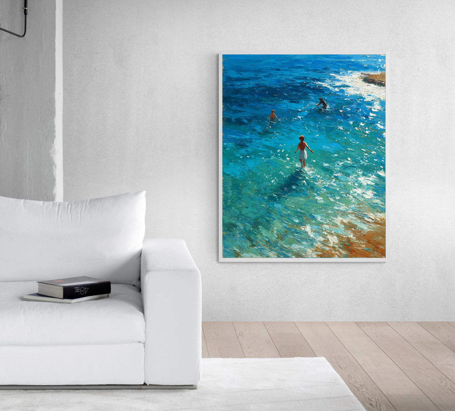 Coastal Swim Art | Textured Vibrance