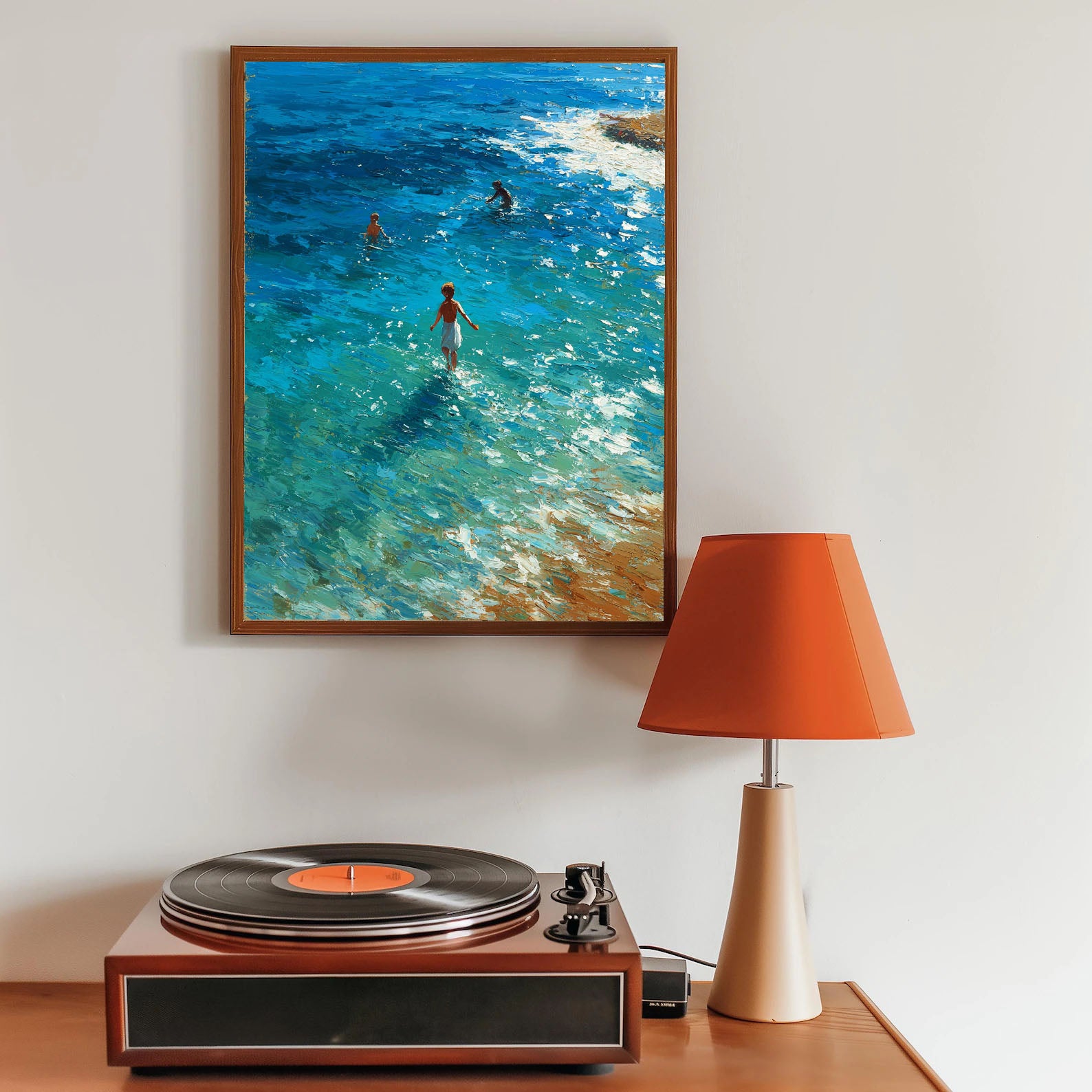 Coastal Swim Art | Textured Vibrance