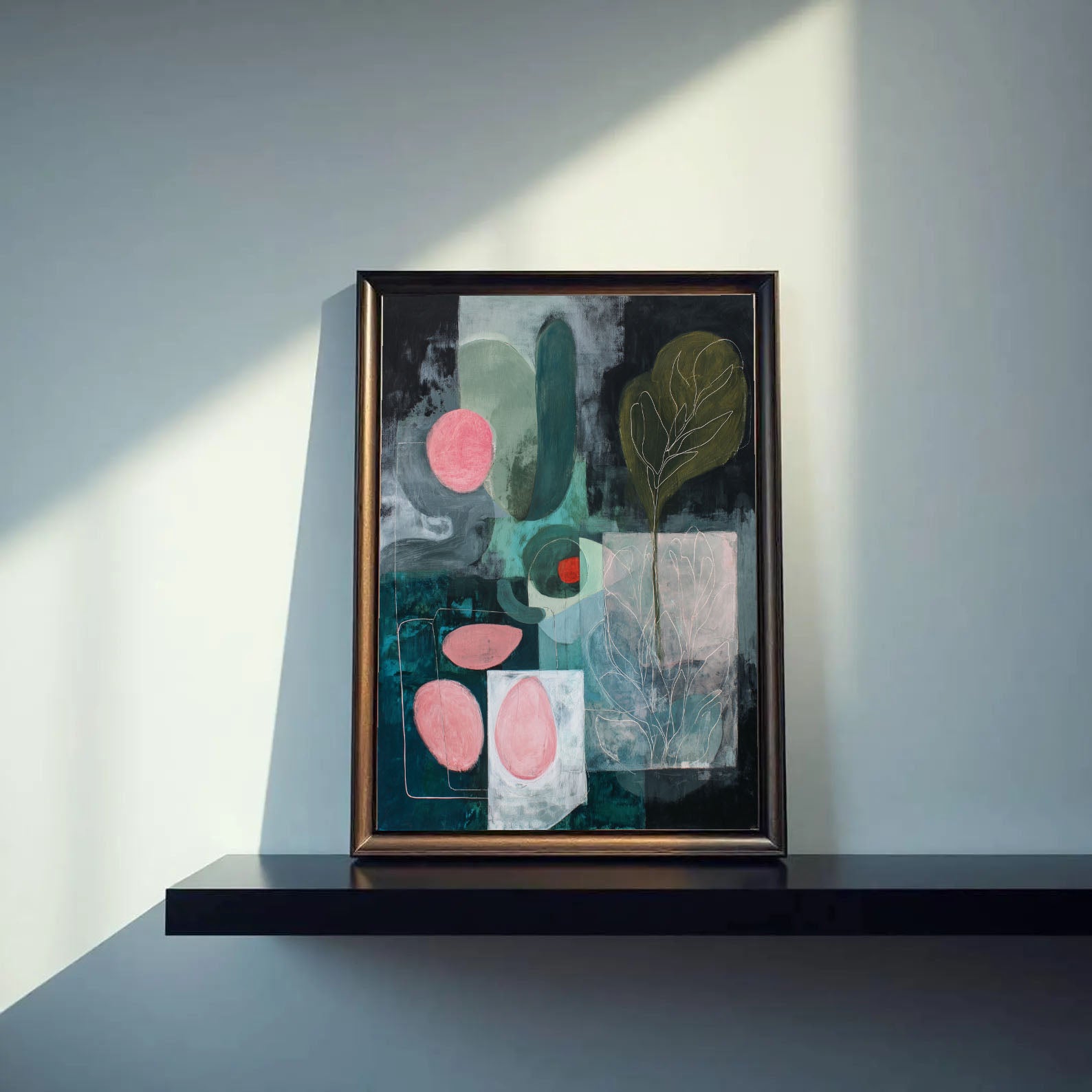 Botanical Abstract Art | Textured Sophistication