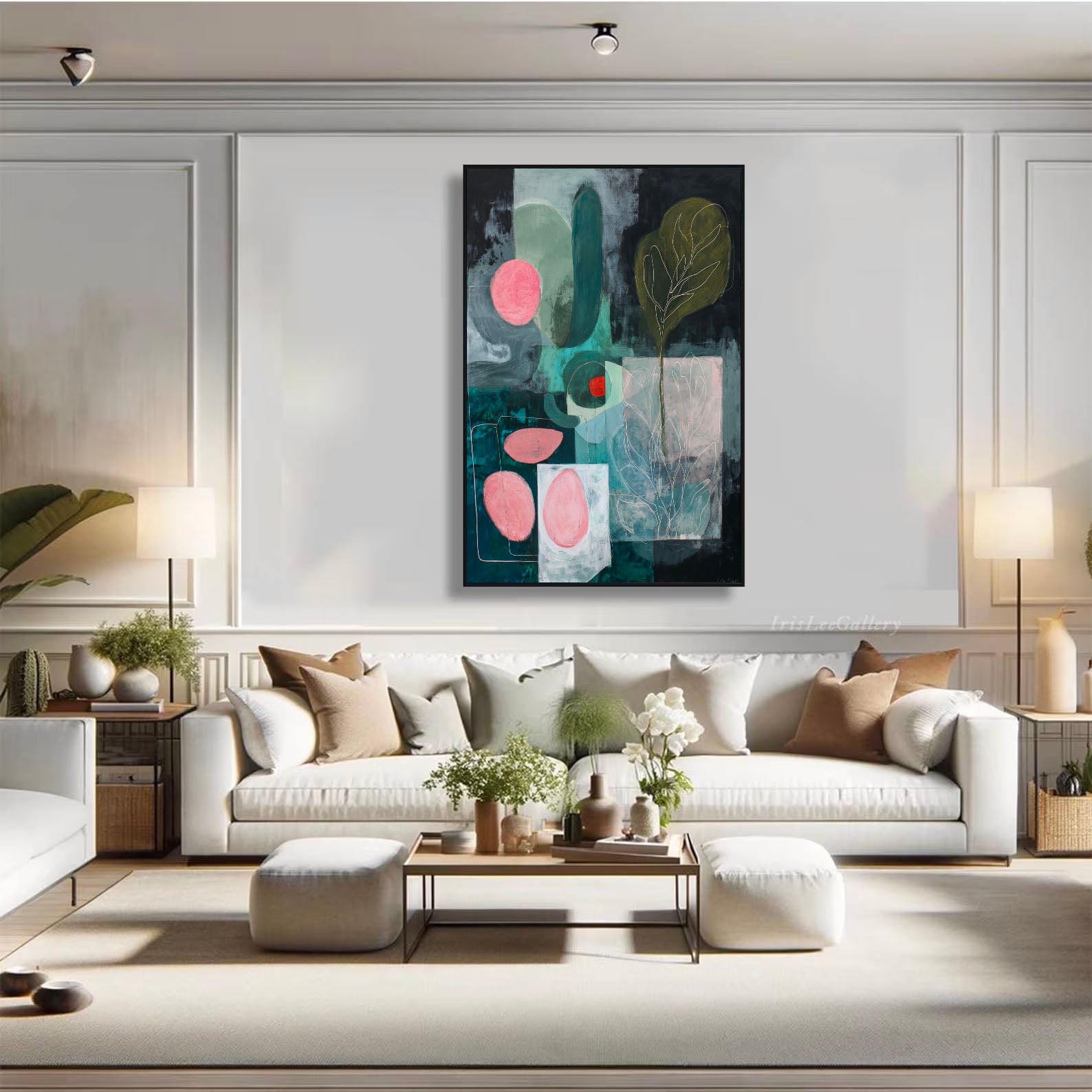 Botanical Abstract Art | Textured Sophistication