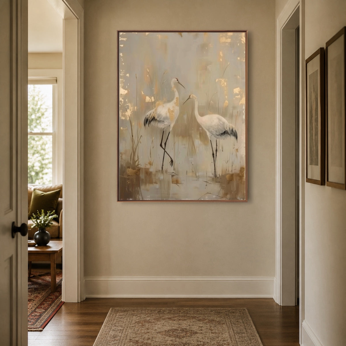 Marshlight Crane Gathering — artwork view 6