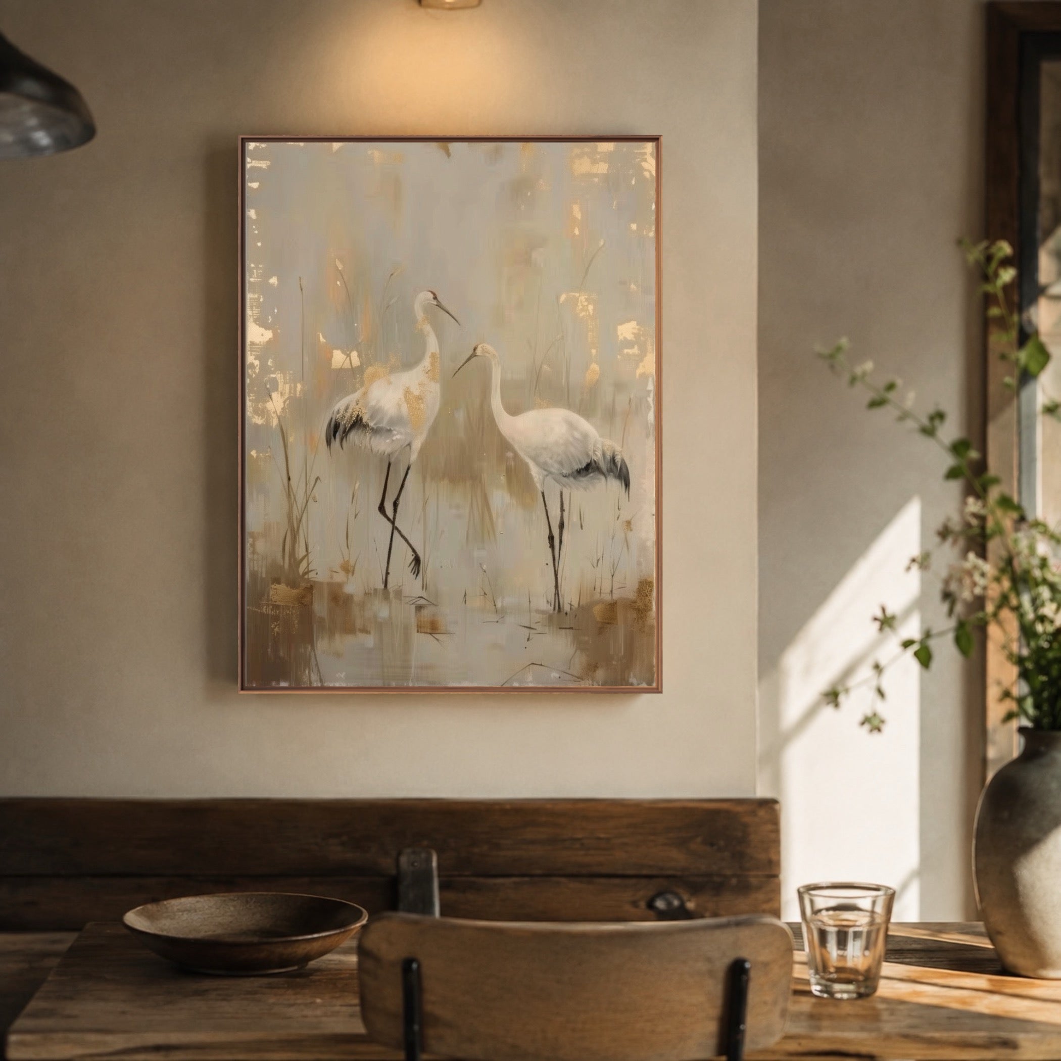 Marshlight Crane Gathering — artwork view 7