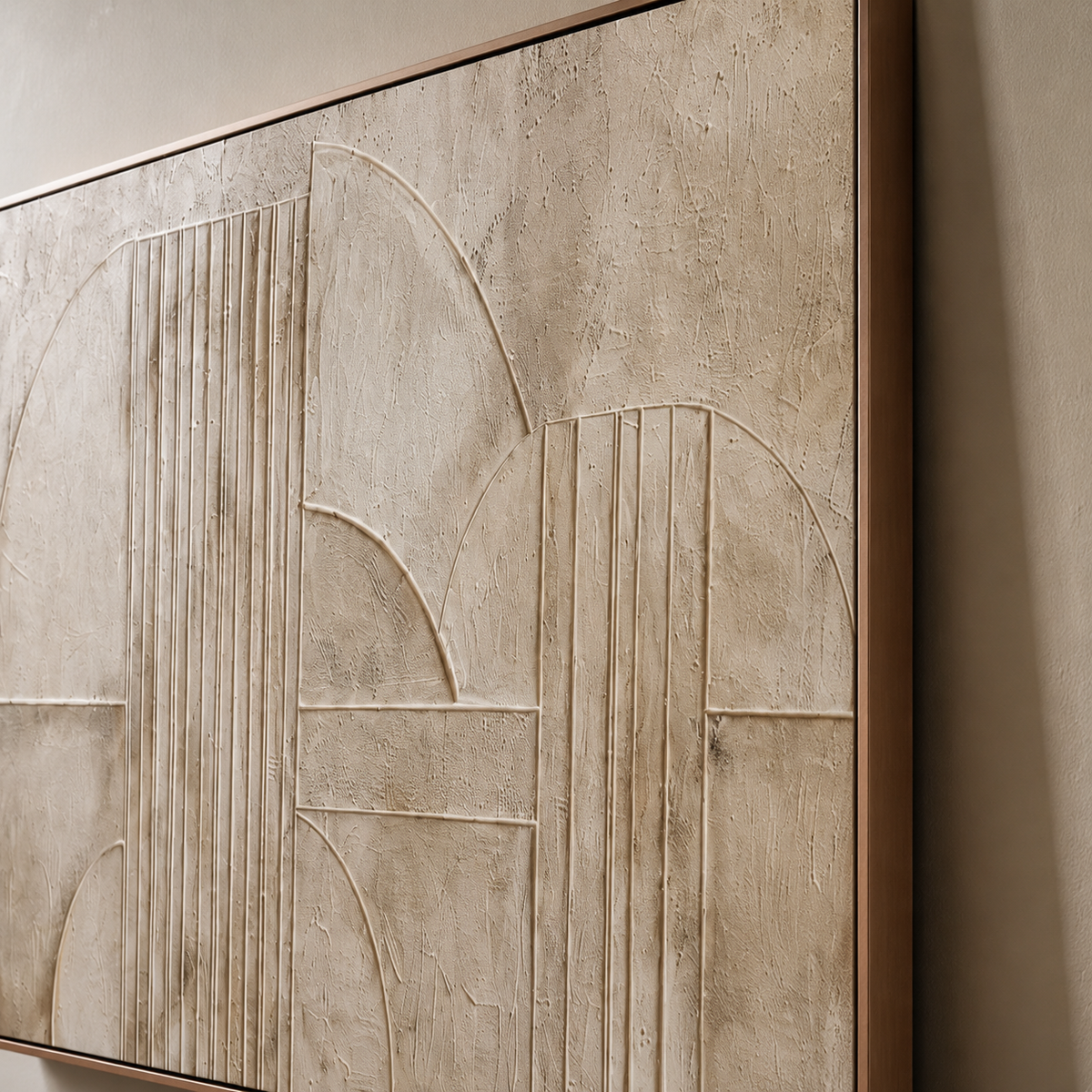 Measured Arc Composition — horizontal geometric & linear art, view 7