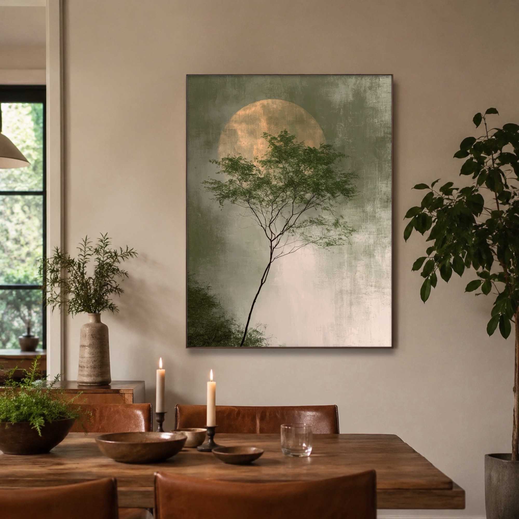 Landscape Art | Moon Behind Canopy - View 6