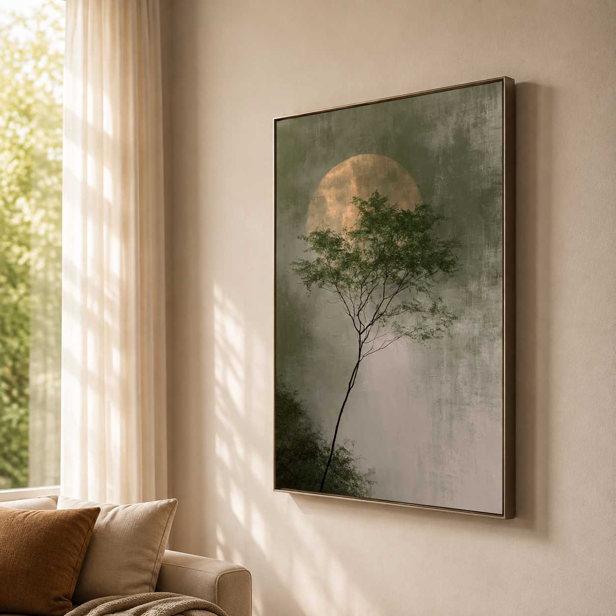 Landscape Art | Moon Behind Canopy - View 8
