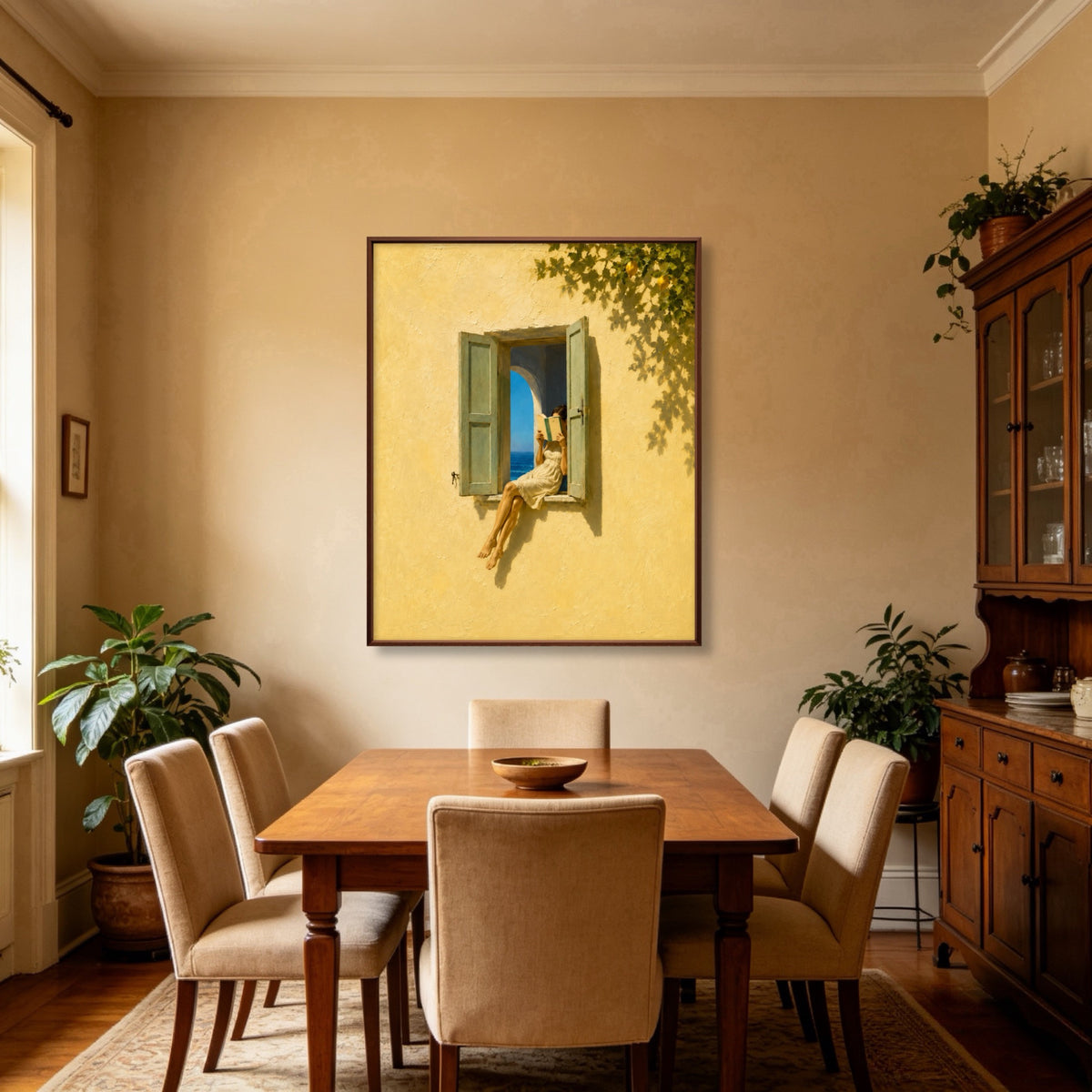 Open Shutter Escape oil painting view 2
