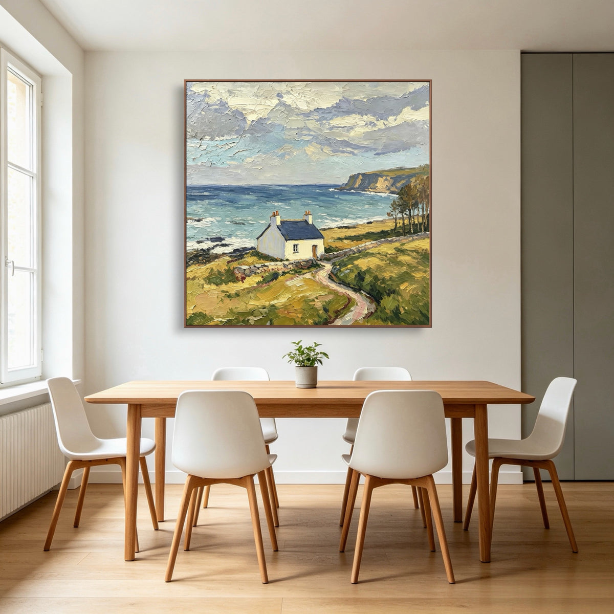 Path Beside Breakers — vertical coastal & ocean art, view 1
