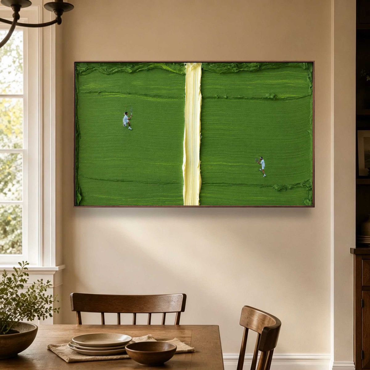 Players Across Green oil painting view 2