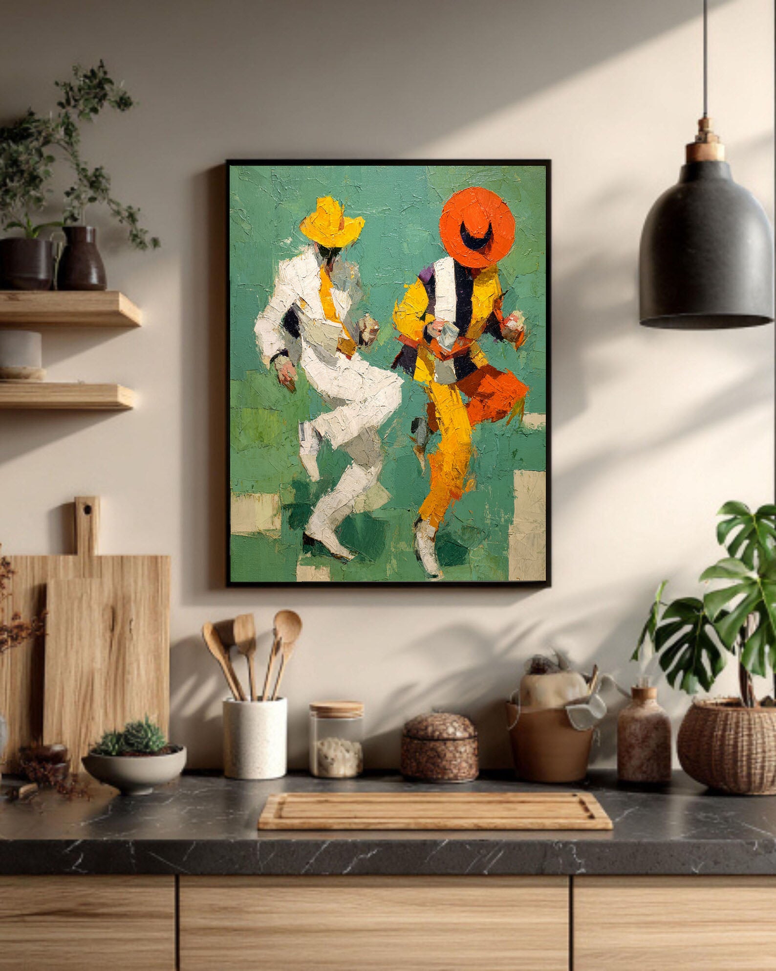 Dancing Cowboys Art | Textured Energy