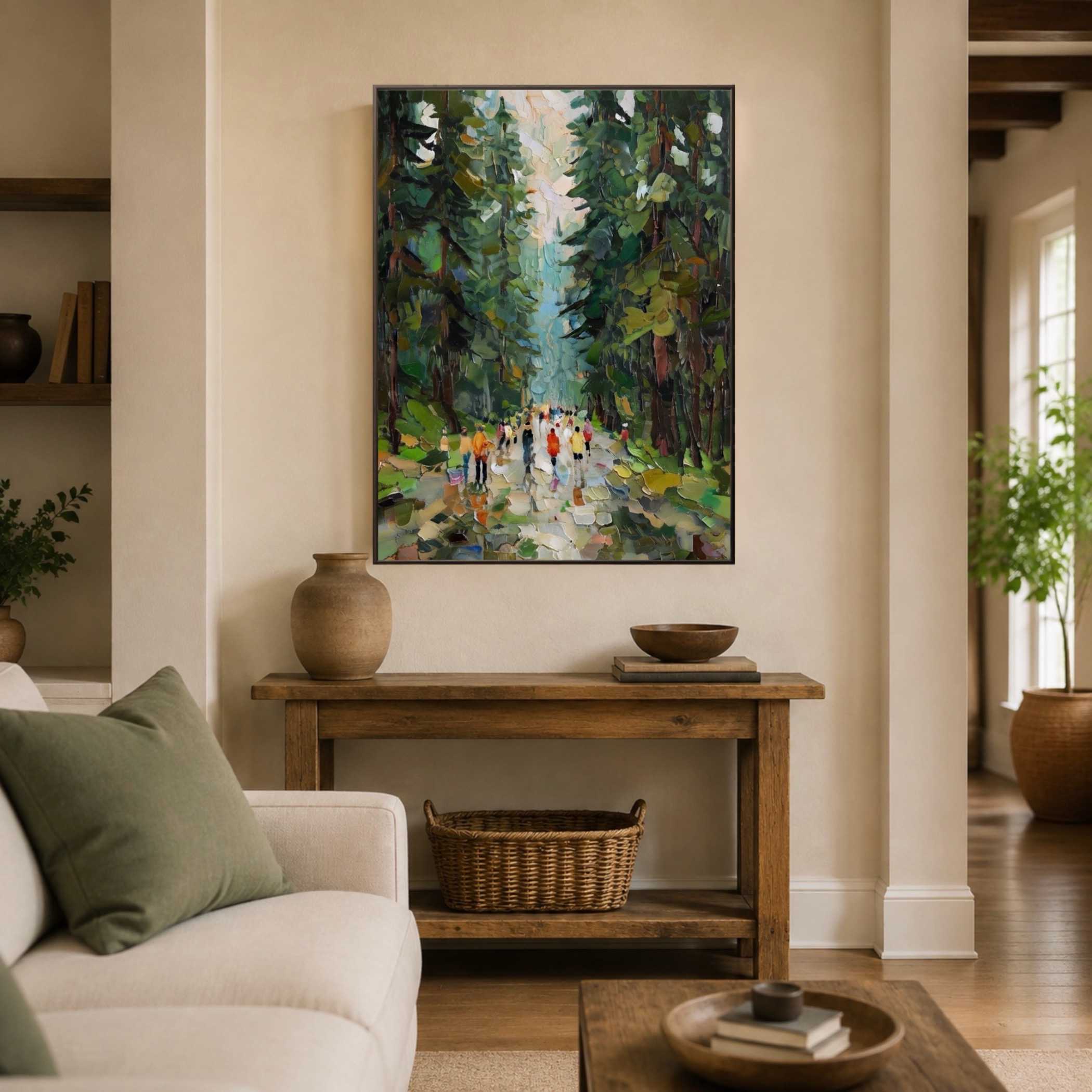 Landscape Art | Rainlit Park Promenade - View 3