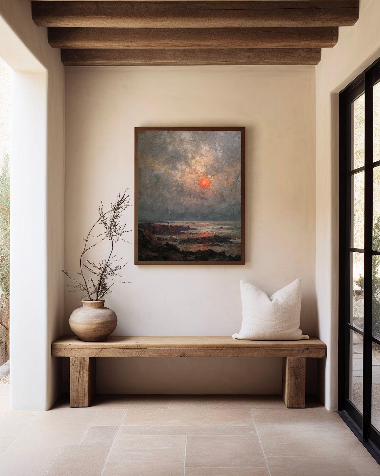 Sunset Coast Art | Textured Drama