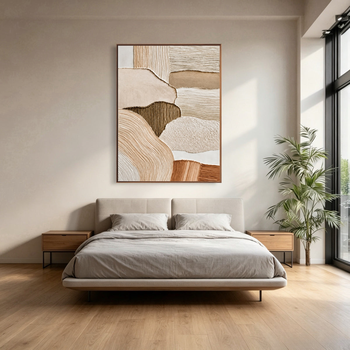 Sandstone Fold Study — vertical textured & impasto art, view 4