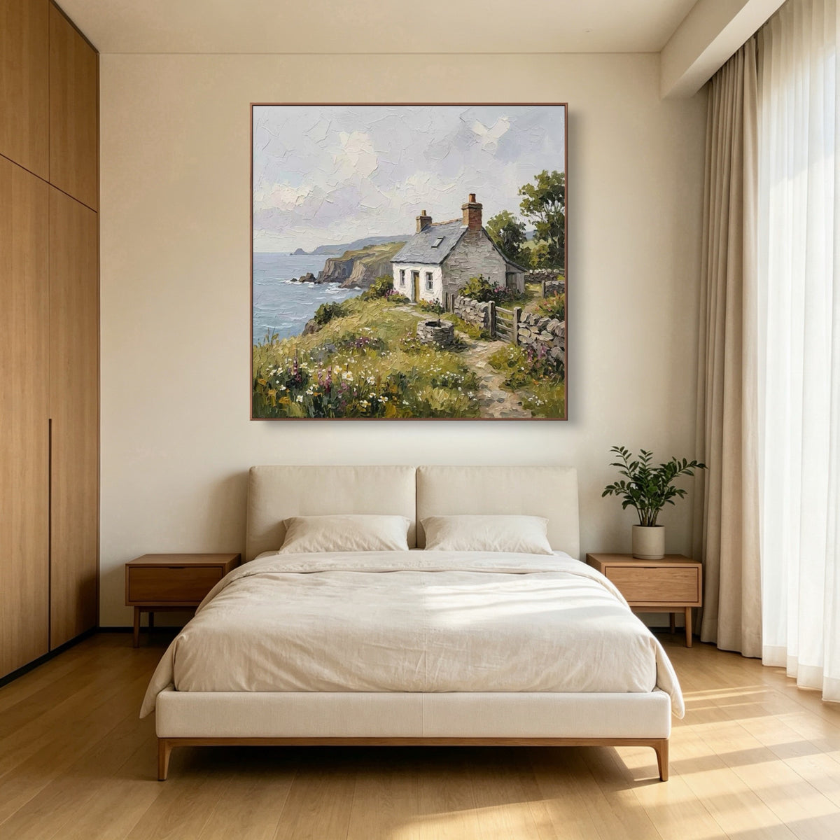 Sea Breeze Doorstep — vertical coastal & ocean art, view 1