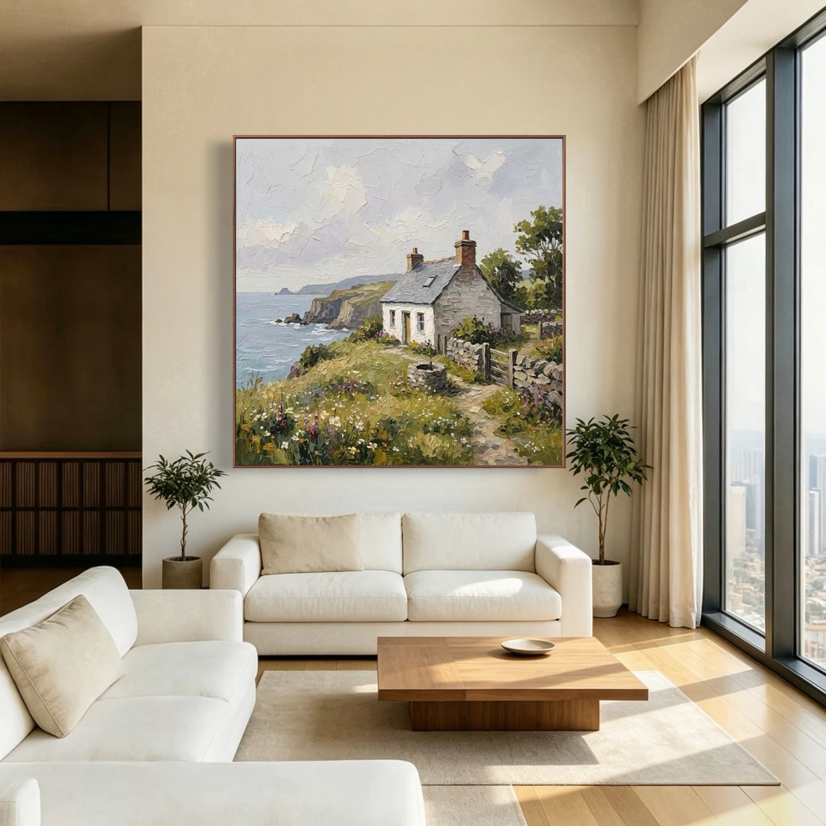 Sea Breeze Doorstep — vertical coastal & ocean art, view 2