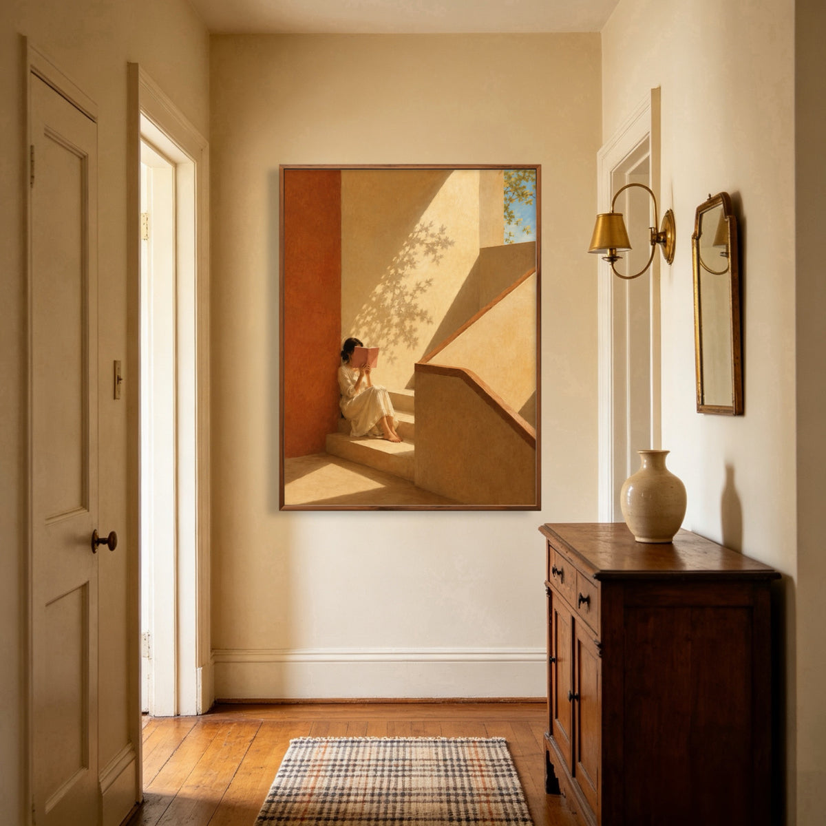 Stairway Book Light oil painting view 1