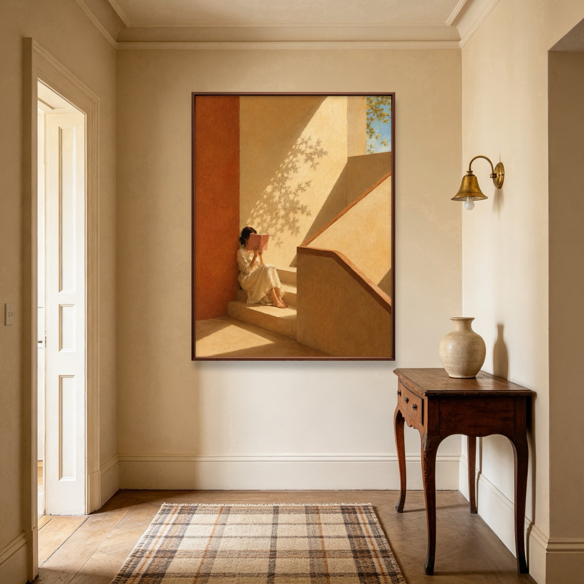 Stairway Book Light oil painting view 3