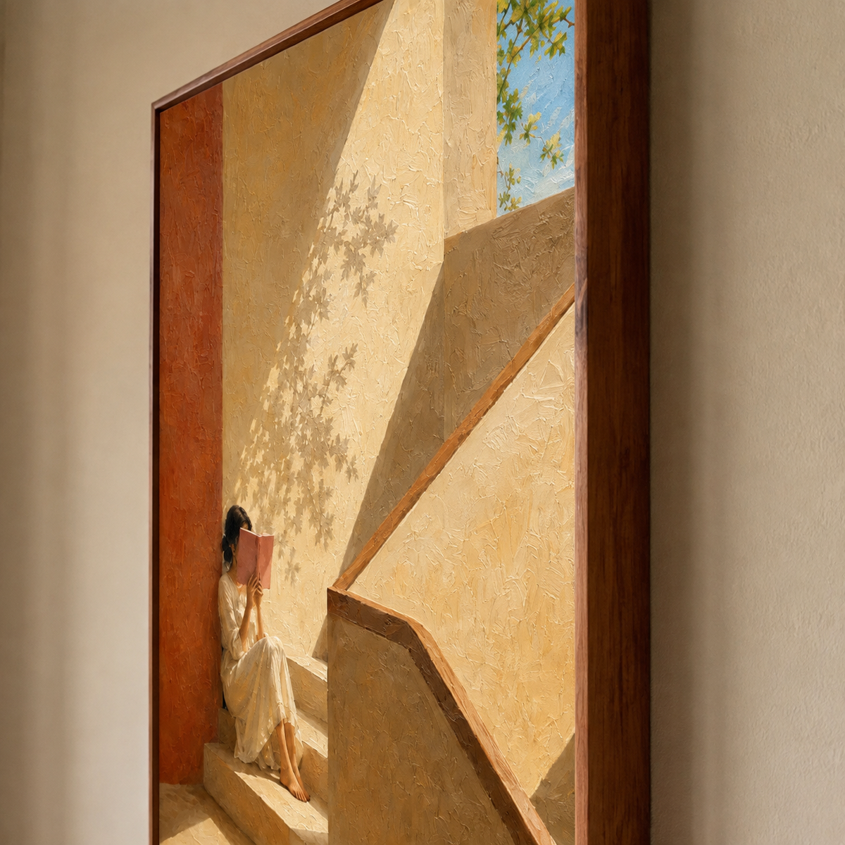 Stairway Book Light oil painting view 6