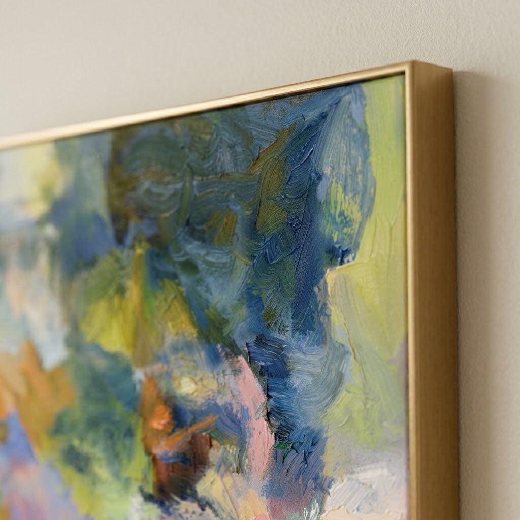 Sudden Spring Movement — vertical textured & impasto art, view 6