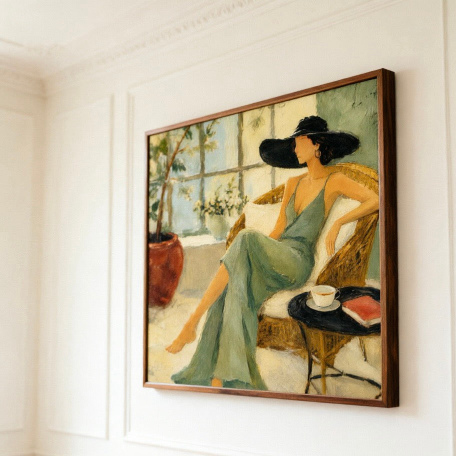 Sunlit Tea Reverie oil painting view 6