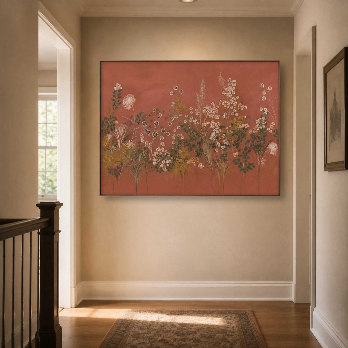 Terracotta Meadow Bloom oil painting view 4